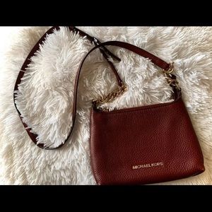 Micheal Kors Burgundy Over the shoulder purse